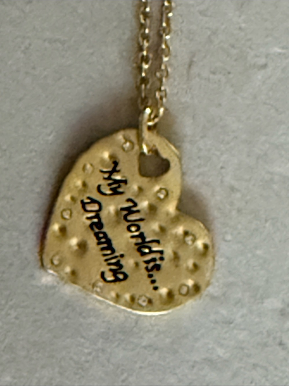 Park Lane Gold Heart Pendant Necklace with Cutout Detail